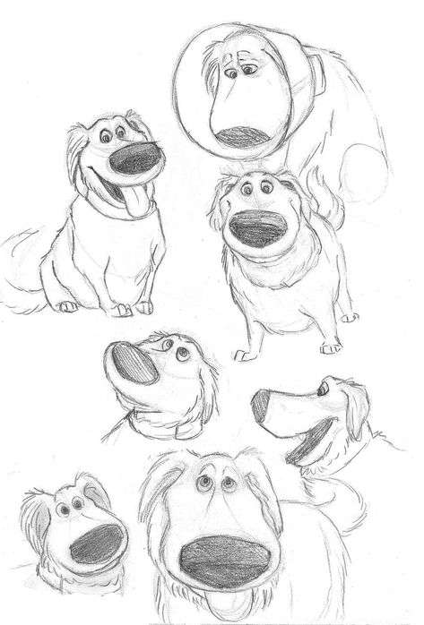 doug up sketch | Doug Sketch Dump by AriellaMay Movie Sketches Drawings, Pixar Sketches, Dog Cartoon Drawing, Up Sketches Pixar, Dog Sketches, Doug The Dog From Up Drawing, Drawing Dog, Dog Sketch Cartoon, Dog Character Turnaround