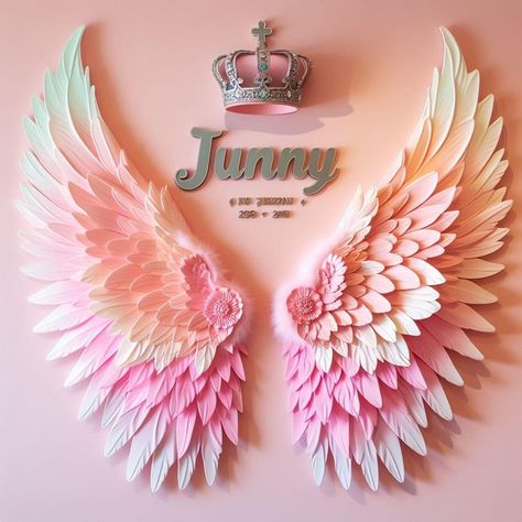 Diy Angel Wings, Angel Wings Wall Decor, Artsy Background, Angel Wings Wall, Antique Wallpaper, Alfabet Letters, Cafe Interior Design, Bow Holder, Amazing Art Painting