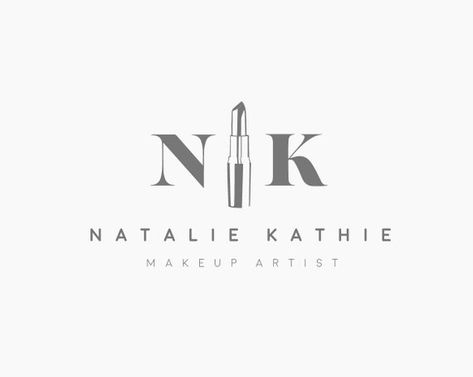 Premade Logo, Makeup Artist Logo, Makeup Logo Design, Lipstick Logo Design, Beauty Logo, Cosmetic Lo