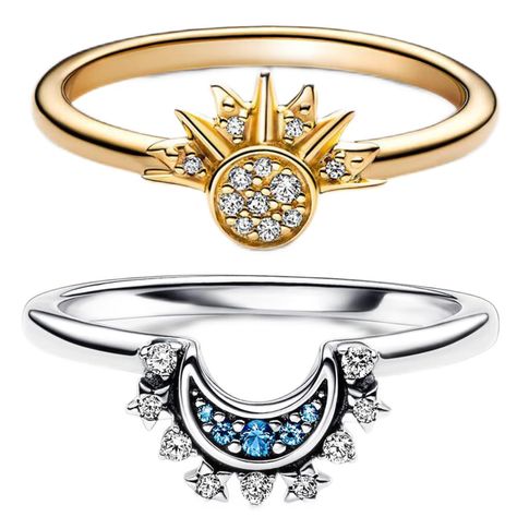 PRICES MAY VARY. ROMANTIC SUN AND MOON RINGS: The Celestial Palace Sun and Moon Ring Set features a fun design that allows you to express your love in a subtle and meaningful way. Lovely and charming sun and moon symbols add extra romance to this beautiful ring set. PREMIUM QUALITY MATERIAL: Made of high quality copper, durable and sturdy, not easy to fade or break, safe and comfortable to wear, will accompany you for a long time. STACKABLE: With our stackable rings, you can mix and match differ Sun And Moon Themed Wedding, Celestial Palace, Sun And Moon Wedding, Sun And Moon Matching, Friendship Promise, Sun And Moon Ring, Moon Rings, Celestial Sun And Moon, Sun And Moon Rings