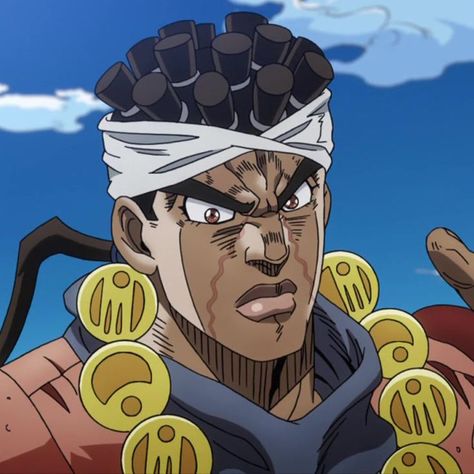 Mohammad Avdol, Avdol Jjba, Mohammed Avdol, Goat Icon, Cartoon Hairstyles, Muhammad Avdol, Icon Images, Anime Ocs, Stardust Crusaders