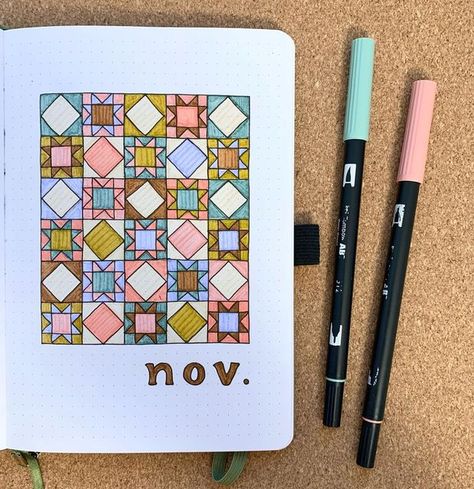 November Cover Page, Cozy November, Bullet Journal Page, Bullet Journal Ideas Templates, Bullet Journal Cover Page, Custom Journal, Bullet Journal Paper, Bullet Journal Hacks, Bulletin Journal Ideas