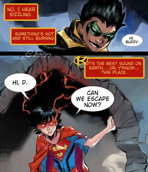 Jon |💫| Supersons #1 truther (@jonbutgay) on X Damien Wayne And Jon Kent, Jonathan Kent X Damian Wayne, Jon And Damian Fanart, Damijon Comic, Jon X Damian Fanart, Damien X Jon, Damijon Fanart, Damian Wayne And Jon Kent, Damian Wayne X Jon Kent