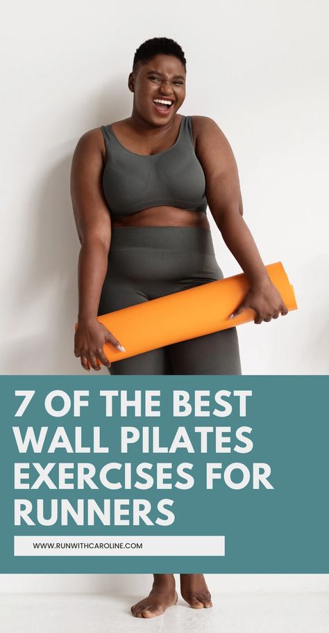 Pilates For Runners Workout, Wall Pilates Exercises, Cross Training For Runners, Training For Runners, Exercises For Runners, Runners Workout, Wall Pilates, Active Recovery, Pilates Exercises