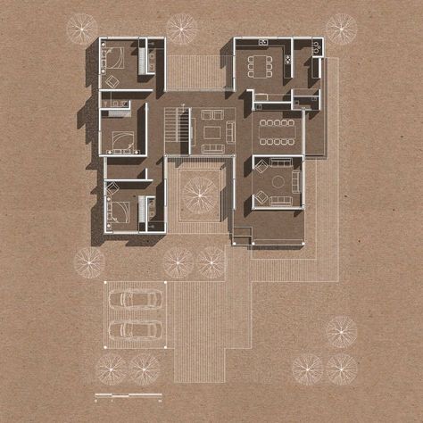 illustrArch • Architecture on Instagram: “By @studio.unbound | Tag #illustrarch to get feature | Follow @illustrarch #architecture #illustration #design #drawing” Floor Plan Presentation, Rendering Ideas, Plan Render, Plan Rendering, Building Design Plan, Architecture Design Presentation, Architecture Drawing Presentation, Rendered Floor Plan, Plan Presentation