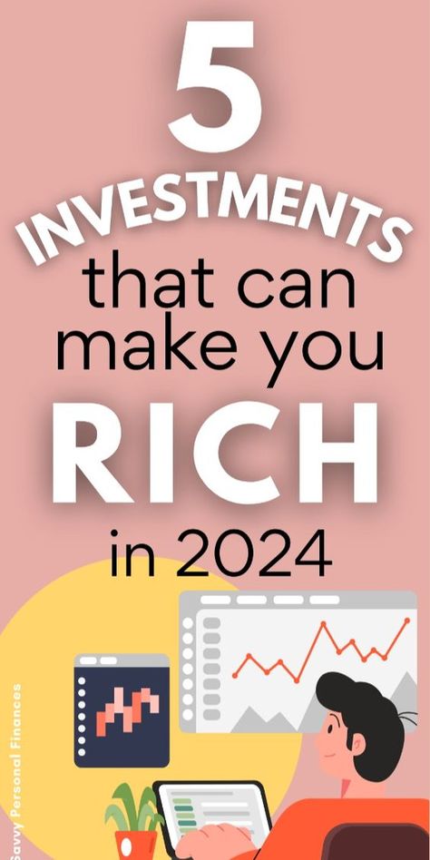 When thinking about where to invest money to get the best returns, the answer is almost always the stock market. Checkout these 5 investments that can make you rich in 2024. Investments That Make Money, Invest Money To Make Money, Where To Invest Your Money, Stocks To Invest In 2024, How To Invest In Stocks For Beginners, How To Invest Money For Beginners, Where To Invest Money, Tiktok Money, Business Ideas For Women Startups