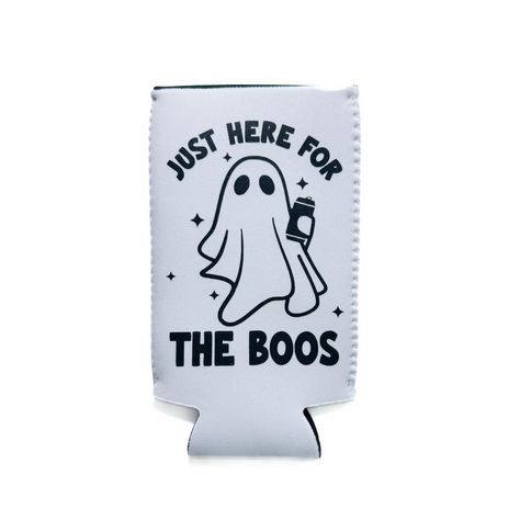 I’m just here for the boos 👻🍺 Halloween Cup Ideas, Halloween Koozie, Koozie Ideas, Here For The Boos, Halloween Cups, Hard Seltzer, Fabulous Fall, Can Cooler, Energy Drinks