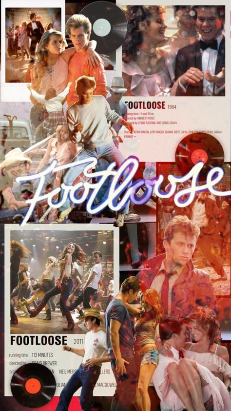 Footloose Aesthetic, Kevin Bacon Footloose, Footloose Musical, Footloose Movie, Footloose Dance, Footloose 2011, Kenny Wormald, Movie Collage, John Lithgow