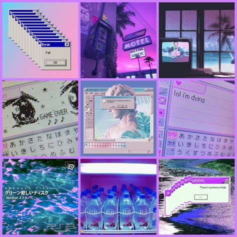 Vaporwave Moodboard, Adopt Idea, Rainbow Aesthetic, Mood Board Inspiration, Calming Colors, Mood Board Design, Pretty Photos, Aesthetic Collage, Aesthetic Images