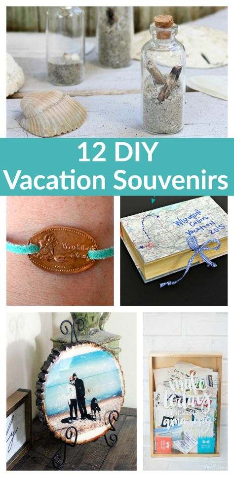 Don't settle for junk from a souvenir shop as a way to remember your vacation! Check out these creative ways to make DIY Vacation Souvenirs! They're a great way to create travel keepsakes that you'll cherish. Vacation Suviner Ideas, Beach Vacation Souvenirs Diy, Sea Shell Keepsake Vacations, Diy Beach Souvenir Ideas, Diy Vacation Keepsakes, Crafts You Can Do While Traveling, Shell Souvenir Ideas, Diy Vacation Souvenirs, Seashell Souvenir Ideas