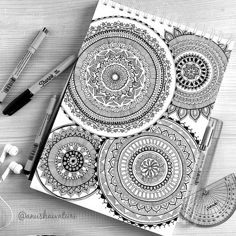 A4 size hand drawn Mandala #mandala #mandalaart A4 Size Mandala Art, Drawing Ideas Mandala, New Year Drawing Ideas, Mandala Work, Watercolor Ar, New Years Drawing Ideas, New Year Drawing, New Year's Drawings, Hand Drawn Mandala