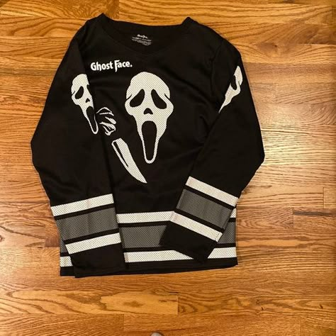 ghost face jersey Ghost Face Jersey, Ghost Face Hoodie, Ghostface Clothes, Ghost Face Outfit, Ghost Face Shirt, Scream Outfits, Ghost T Shirt, Cool Shirts For Men, Birthday Party For Teens