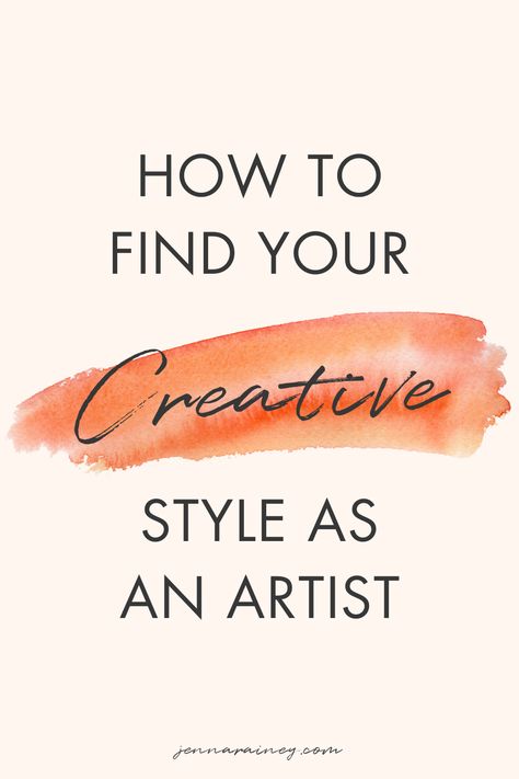 How To Find Your Artistic Style, Unique Art Styles Inspiration, Online Selling Ideas, Jenna Rainey, Artsy Quotes, Art Methods, Finding Your Style, Startup Design, Selling Clothes Online