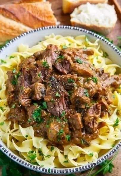 Ina Garten Recipes | Savory Southern Slow-Cooked Beef and Noodles | Facebook Pot Roast Beef Stroganoff, Roast Beef Stroganoff, Pot Roast Beef, Beef Stroganoff Recipe, Stroganoff Recipe, Pot Roast Recipes, Beef Stroganoff, Carne Asada, Roast Recipes