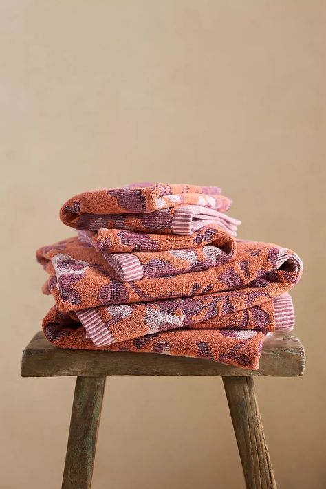 Josephine Towel Collection | AnthroLiving Anthropologie Towels, Orange Fits, Outdoor Holidays, Outdoor Holiday Decor, Towel Collection, Luxury Towels, Cotton Towels, Sale House, Sales Gifts