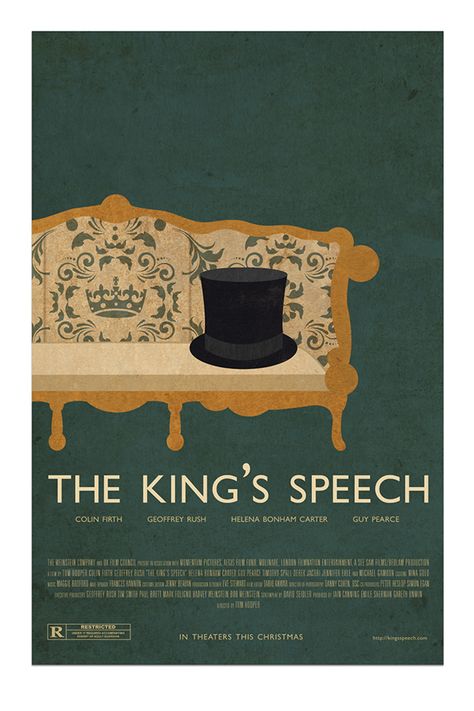 The Kings Speech, Poster Package, King's Speech, Guy Pearce, Bonham Carter, Helena Bonham Carter, Colin Firth, Alternative Movie Posters, The Kings