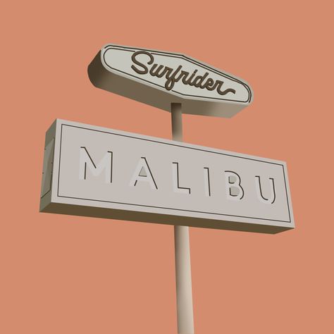 Malibu Wallpaper, Malibu Logo Painting, Malibu Sports Club, Malibu Aestethic Vintage, Malibu Art, Water Printing, Tee Design, Digital Illustration, Light Box