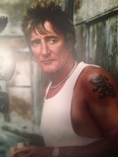 Suddenly tattoos are wonderful!!! Rod Stewart, Hot Rods, Tattoos