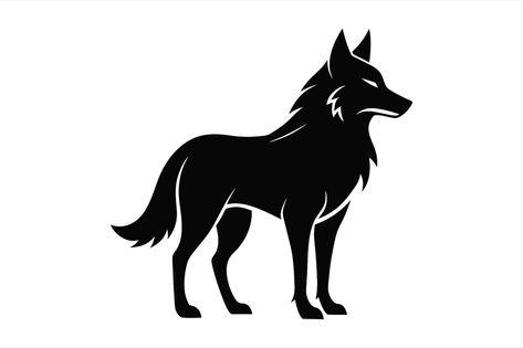 Coyote silhouette vector illustration isolated Coyote Silhouette, Illustrations Art, Vector File, Premium Vector, Graphic Resources, White Background, Vector Illustration, Illustration Art, Illustrations