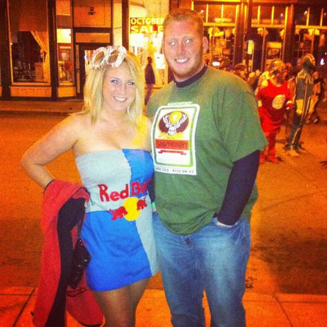 Couple's Costume, Jager Bomb, Couple Halloween Costume, Couple Costume, Couples Outfit, Couple Halloween, Couple Halloween Costumes, Couples Costumes, Halloween Ideas