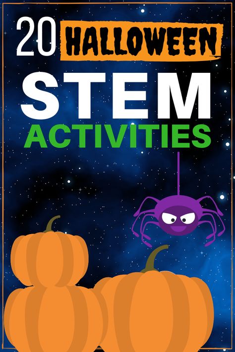 Preschool Halloween Stem Activities, Stem Halloween Activities Elementary, October Themes For School, Halloween Activities For Elementary Kids, October Activities For Kids Elementary, October Stem Activities Elementary, Halloween Projects For Kids Elementary, Halloween Stem Activities Elementary, October Crafts For Kids Elementary