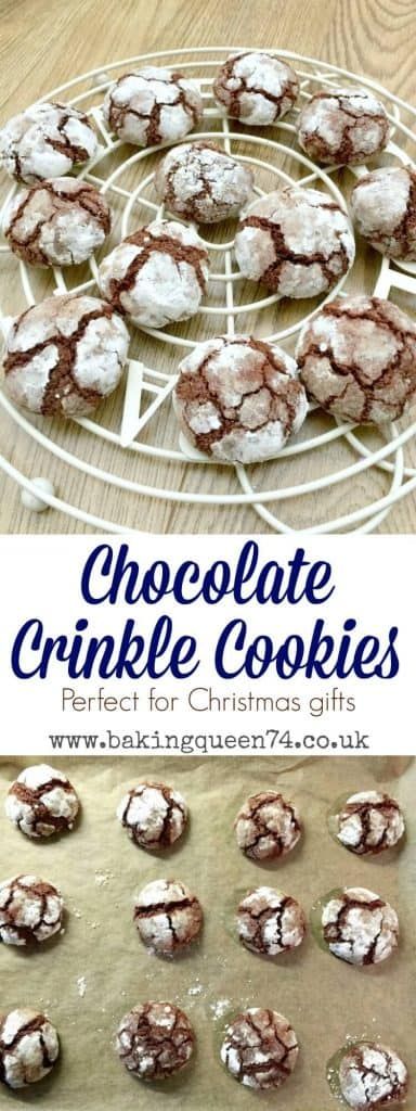 Christmas Yummies, Crinkle Cookies Recipe, Chocolate Crinkle, Chocolate Crinkle Cookies, Chocolate Crinkles, Crinkle Cookies, Best Cookie Recipes, Chocolate Craving, Easy Cookie Recipes