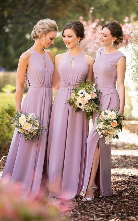 Wedding Inspiration in the form of the color lavender. Purple Chiffon Bridesmaid Dress, Sorella Vita Bridesmaid Dresses, Bridesmaid Dresses 2017, Lavender Bridesmaid, Bridesmaid Dresses 2018, Lavender Bridesmaid Dresses, Bridesmaid Dresses Long Chiffon, Bridesmaid Dress Collection, Bridesmaids Dress Inspiration