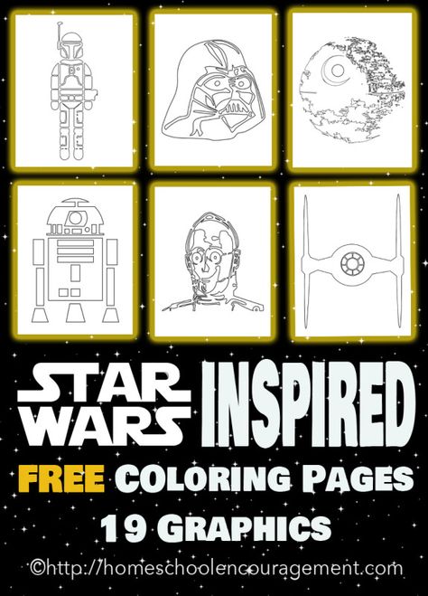 Printables Organizational, Star Wars Coloring Book, Star Wars Classroom, Star Wars Crafts, May The Fourth Be With You, Star Wars Birthday Party, May The Fourth, Coloring Art, Homeschool Encouragement