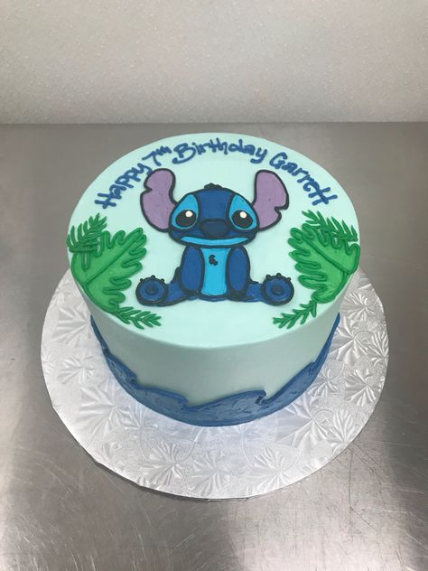 Stitch Birthday Cake Easy, Stitch Sheet Cake, Stitch Birthday Cake Ideas, Lilo And Stitch Cake, Ballerina Room, 12th Birthday Cake, Stitch Party, 8th Birthday Cake, Stitch Cake