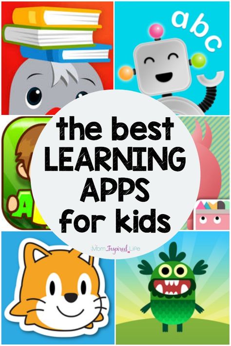 This a list of the best educational apps for kids! They were on a variety of skills from reading to math to logic and coding. They are all fun and engaging learning apps! Learning Apps For Kids, Best Learning Apps, Preschool Apps, Kids Learning Apps, Best Educational Apps, Educational Apps For Kids, Apps For Kids, Play And Learn, Kindergarten Ideas