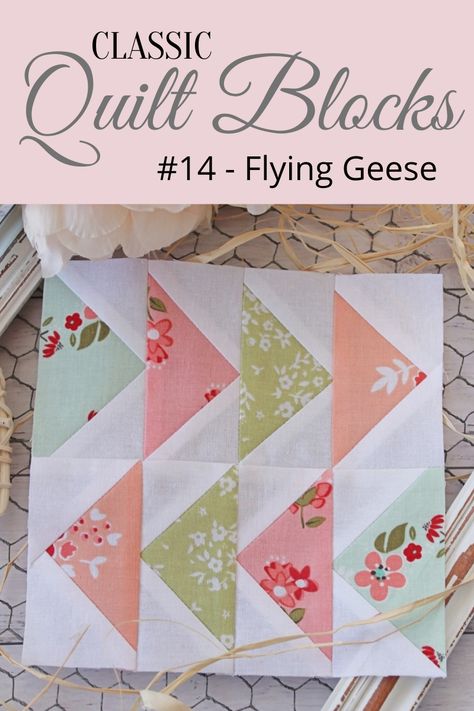 Six Inch Quilt Blocks Free Pattern, Classic Quilt Block Patterns, Classic Quilt Blocks Free Pattern, Flying Geese Quilt Ideas, Simple Quilt Blocks, Flying Geese Quilt Pattern, Flying Geese Quilt Block, Classic Quilt Blocks, Threadbare Creations