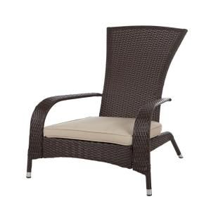 Patio Sense Coconino All-Weather Wicker Patio Chair 61469 at The Home Depot - Mobile Clear Dining Chairs, Metal Lounge Chairs, Wicker Patio Chairs, Adirondack Chairs Patio, Wicker Lounge Chair, Wicker Couch, Wicker Bedroom, Chair Outdoor, Patio Lounge Chairs