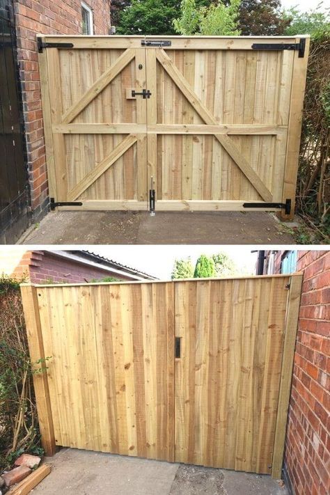 Wood privacy fence