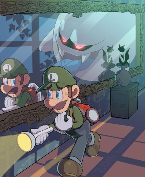 Luigi Fanart Pfp, Luigi’s Mansion Fanart, Luigi's Mansion Art, Luigi's Haunted Mansion, Luigi Pfp, Luigis Mansion, Luigi Mansion, Luigi And Daisy, Luigi's Mansion 3