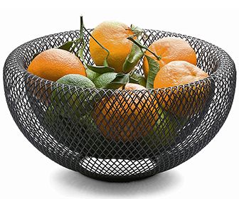 The Green Head - Finds Cool New Stuff! | Browse: Living | Bowls - Page: 3 Modern Fruit Bowl, Kitchen Table Centerpiece, Modern Bowl, Entry Design, Metal Bowl, Bowl Designs, Centerpiece Bowl, Large Homes, Fruit Basket