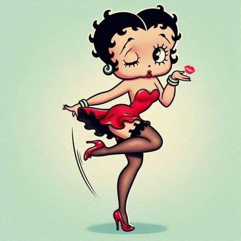 Betty Boop Aesthetic Vintage, Betty Boop Hairstyle Long Hair, Betty Boop Hairstyle Short Hair, Betty Boop Photo Shoot, Betty Boop Inspired Outfit, Betty Boop Halloween Tattoo, Betty Boop Hair, Gothic Betty Boop Tattoo, Betty Boop Pfp