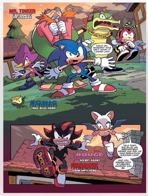 The first preview pages of the @IDWPublishing Sonic the Hedgehog Comic Issue #6 are now available. Rouge The Bat Comic Panels, Sonic Comic Panels, Sonic Nintendo, Street Fighter Comics, Shadamy Comics, Rouge The Bat, Classic Sonic, Sonic Adventure, Sonic Franchise