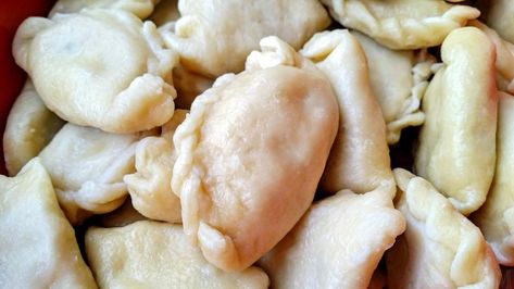 How To Make Sour Cream Pierogi Dough in a Stand Mixer Pierogi Dough Recipe Sour Cream, How To Make Perogies, Perogie Dough Recipe, Pierogi Dough, Stand Mixer Recipes, Polish Recipe, Perogies Recipe, Make Sour Cream, Cabbage And Noodles