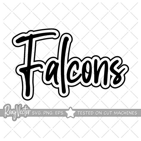 Falcons Svg Free, Falcons Svg, School Spirit Wear, School Spirit Shirts, Spirit Shirts, Team Gear, School Team, School Pride, Vinyl Cut