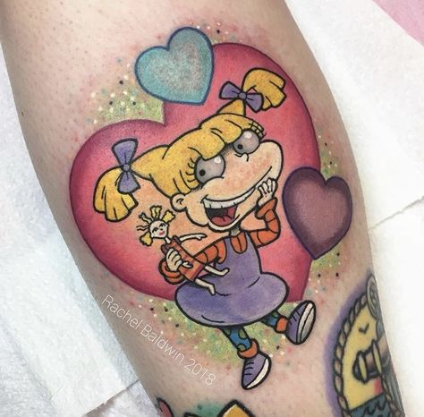 Chucky Tattoo, 90s Tattoos, Hipster Tattoo, Girl Power Tattoo, Tattoo Apprenticeship, Movie Tattoos, Taurus Tattoos, Cartoon Character Tattoos, Kawaii Tattoo