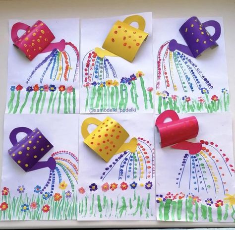 Spring Arts And Crafts, Spring Art Projects, Spring Preschool, Spring Crafts For Kids, Kindergarten Crafts, Daycare Crafts, Kindergarten Art, Toddler Art, Classroom Crafts