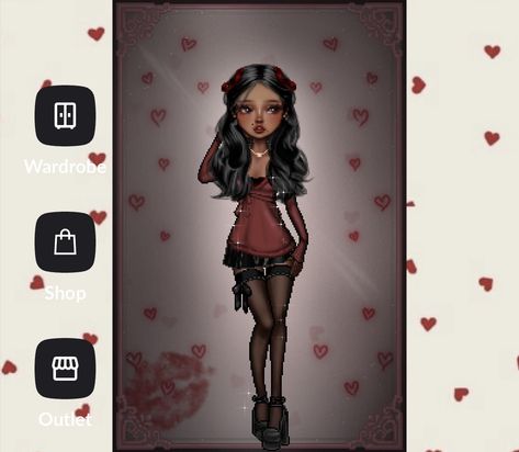 Dark Couqutte, Everskies Aesthetic, Coquette Red, Sky High, High Fashion, My Pictures, Video Games, Valentines, Dolls