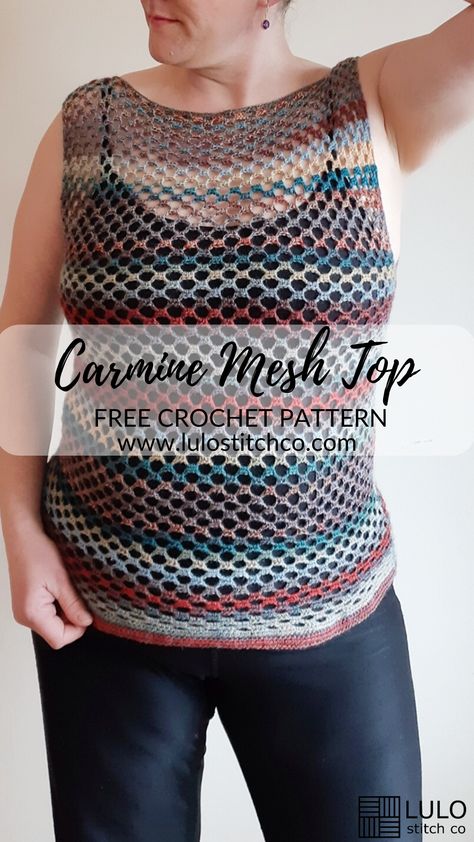 Crochet Tank Top Pattern, Crochet Tank Top Free, Mesh Crochet, Crochet Tank Tops, Tank Top Pattern, Mesh Tops, Crochet Tops Free Patterns, Crochet Summer Tops, Crochet Tank Top