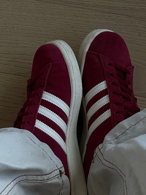 adidas, adidas sambas, adidas campus, gazelle, burgundy, wine, shoes Adidas Campus 80s Outfit, 2025 Wishlist, Lady Leshurr, Maroon Aesthetic, Adidas Campus 80s, Capsule Closet, 80s Outfit, Adidas Campus, Red Adidas