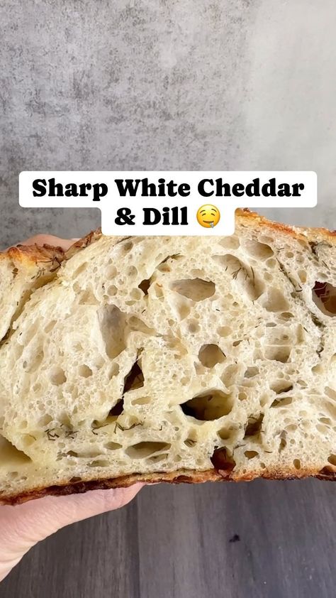 The Sourdough Lady | What goes well with dill pickle soup?? Sharp White Cheddar & Dill sourdough bread! Yup!! Have you tried this combo yet? I like to get a… | Instagram Dill Pickle Sourdough Bread, Shaping Sourdough, Cheese Pockets, Dill Pickle Soup, Pickle Soup, Melty Cheese, Sourdough Baking, White Cheddar, Dill Pickle