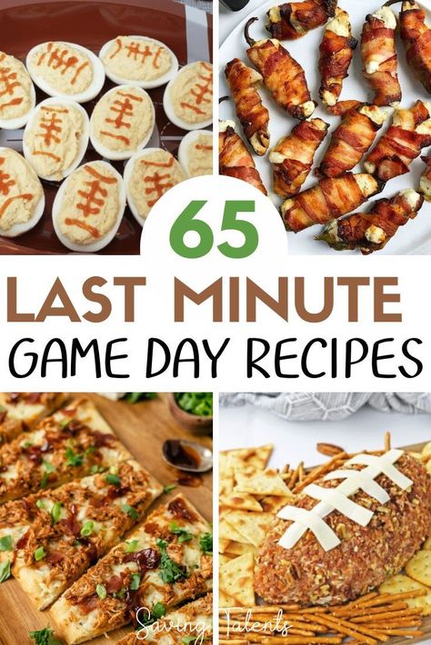 Caught in a time crunch before the big football game? Here are 65 quick, easy, and delicious last-minute recipes for your Super Bowl party. Easy Football Food, Super Bowl Food Party Dinners, Easy Layered Nacho Dip, Super Bowl Finger Foods, Football Party Snacks, Inexpensive Dinner Recipes, Bowl Party Food, Cheap Dinner Recipes, Easy Party Food