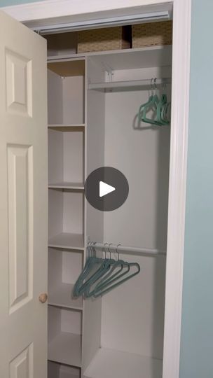 Organizing Small Bedroom Closet, Single Closet Organization, Small Closet Organization Bedroom Diy, Closet Systems For Small Closets, Small Deep Closet, Very Small Closet Ideas Bedrooms, Coat Closet Ideas, Small Closet Storage, Small Closet Organization Bedroom