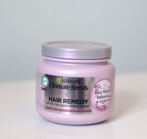 Garnier Ultimate Blends Rice Water Mask  https://inspirationshaveinone.blogspot.com/2024/07/garnier-ultimate-blends-rice-water-mask.html   #garnier #hairmask #ultimateblends #haircare #bbloggers #ricewater Rice Water Mask, Water Infusion, Water Mask, Overnight Hair Mask, Glycolic Acid Toner, Cucumber Water, Rice Water, Nyx Makeup, Gift Inspo