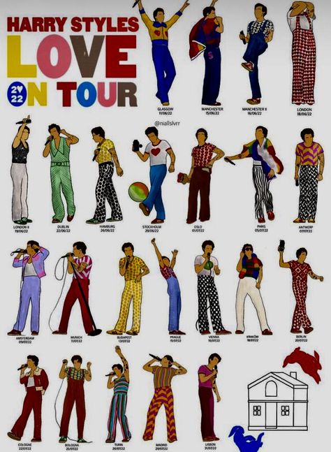 Harry Tour Outfits, Harry Styles Themed Party Outfits, Harry Styles Concert Outfit 2023, Harry Styles Bitmoji Outfits, One Direction Outfits Inspired, Harry Styles Hslot Outfits, Harry Styles Love On Tour Outfits Ideas, Harry Styles Outfits Concert, Harry Styles Outfits Inspiration Concert