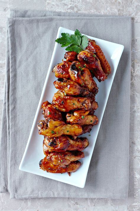 Spicy Maple Chicken Wings | URBAN BAKES Spicy Maple Chicken, Game Day Finger Foods, Chicken Wings Bbq, Maple Chicken, Healthy Finger Foods, Bbq Wings, Taco Dip, Ranch Dip, Wings Recipe